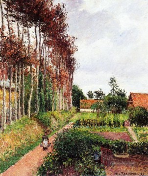  feld - das Feld von der ango inn varengeville 1899 Camille Pissarro Szenerie